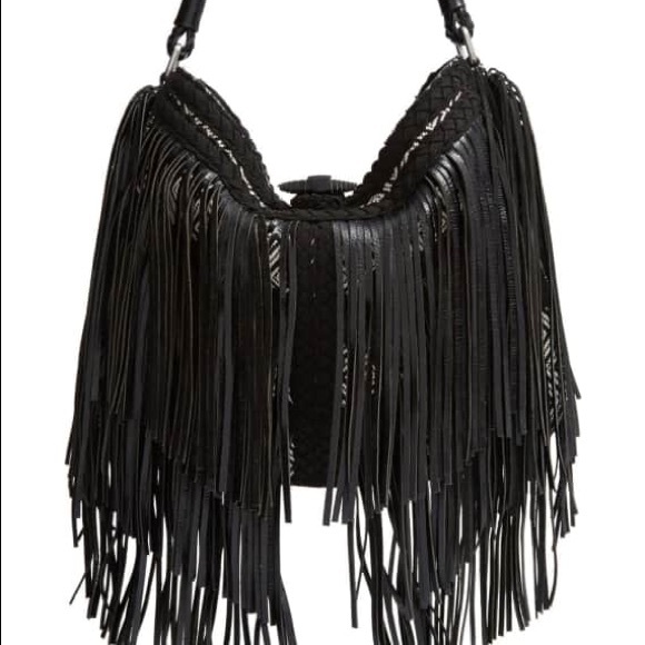 Sold out Sam Edelman black and white fringe purse - Picture 8 of 8